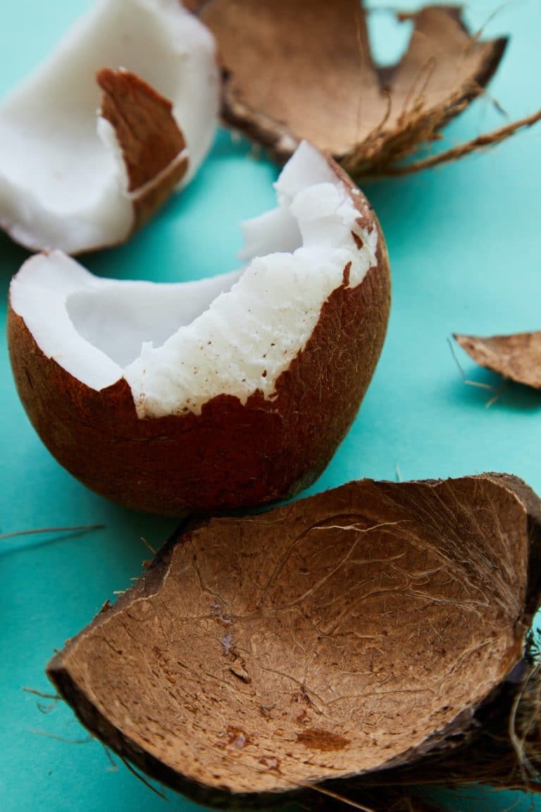 coconut split open